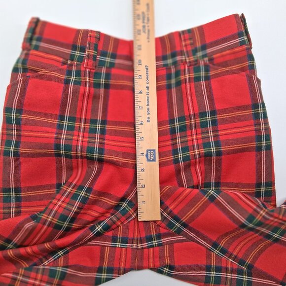 VTG 70s Wool Tartan Plaid Flare Pants High Rise Bell Bottom Punk Rock  30" x 29" - Picture 12 of 14